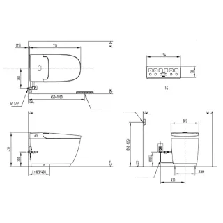 Ảnh 6 của Bồn cầu điện tử AC-816VN (SARAS Light E)