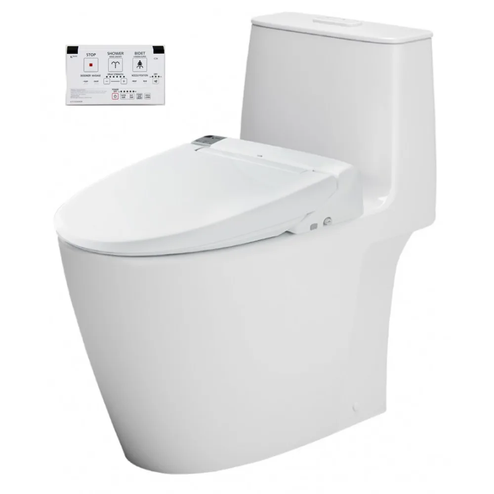 Bồn cầu 1 khối kết hợp nắp rửa điện tử AC-902+CW-KA22AVN