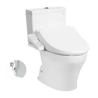 Ảnh 1 của Bàn cầu 2 khối CS326DW18 kèm nắp rửa điện tử WASHLET dòng C2 cơ bản TCF23710AAA