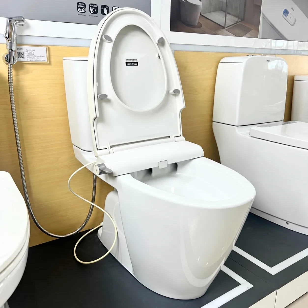 Bồn cầu 2 khối kết hợp nắp rửa cơ AC-602+CW-S32VN