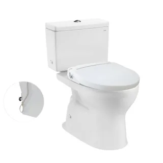 Ảnh 1 của Bàn cầu hai khối CS302DE2 kèm nắp rửa ECOWASHER TCW07S