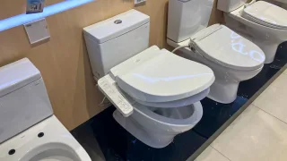 Ảnh 2 của Bàn cầu 2 khối CS326DW18 kèm nắp rửa điện tử WASHLET dòng C2 cơ bản TCF23710AAA