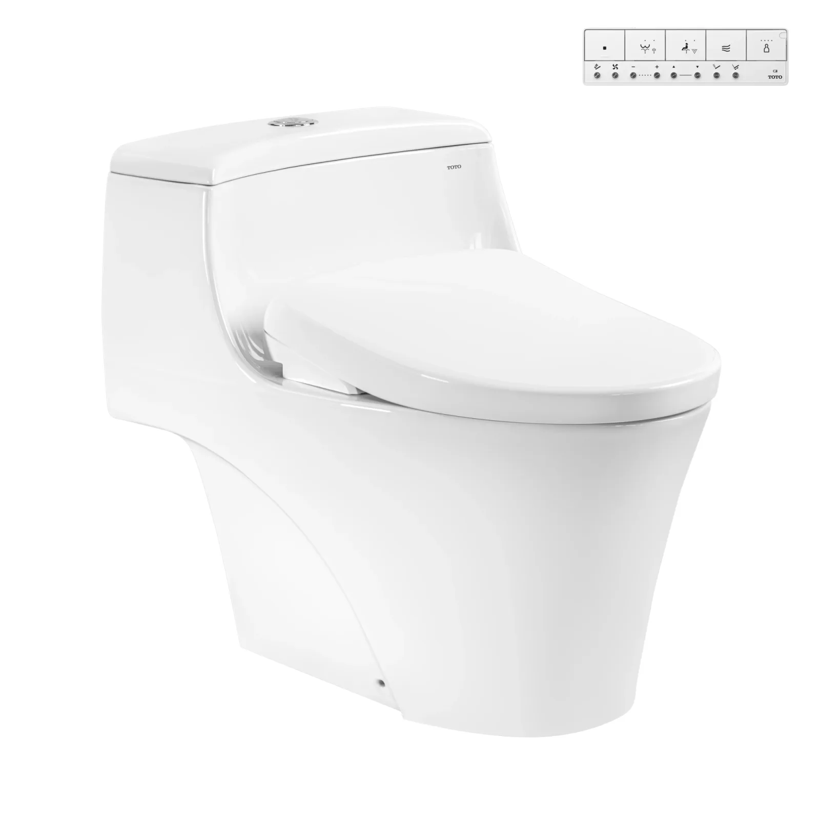 Bàn cầu 1 khối MS823CDRW23 kèm nắp rửa điện tử WASHLET dòng S7 – TCF47360GAA