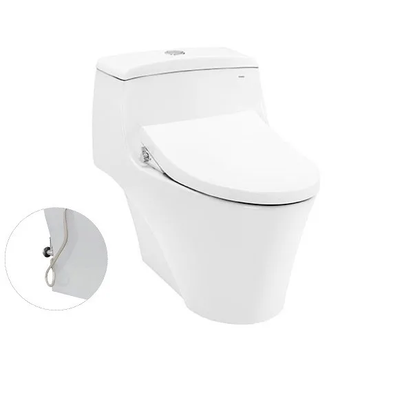 Bàn cầu một khối MS823DRE4 kèm nắp rửa cơ Ecowasher TCW1211A