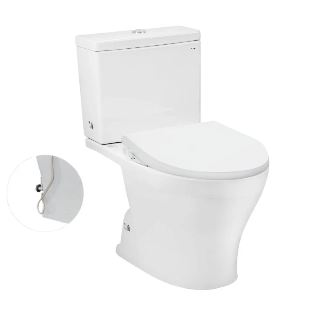 Bàn cầu hai khối CS302DE4 kèm nắp rửa ECOWASHER TCW1211A