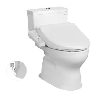 Ảnh 1 của Bàn cầu 2 khối CS302DW18 kèm nắp rửa điện tử WASHLET dòng C2 cơ bản TCF23710AAA