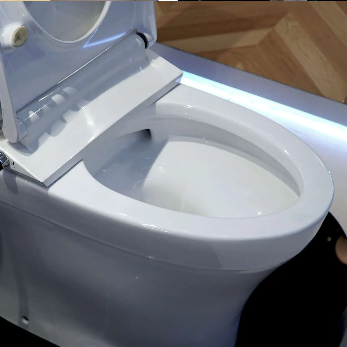 Bàn cầu một khối MS889DRE4, nắp đóng êm kèm vòi rửa nước lạnh TCW1211A