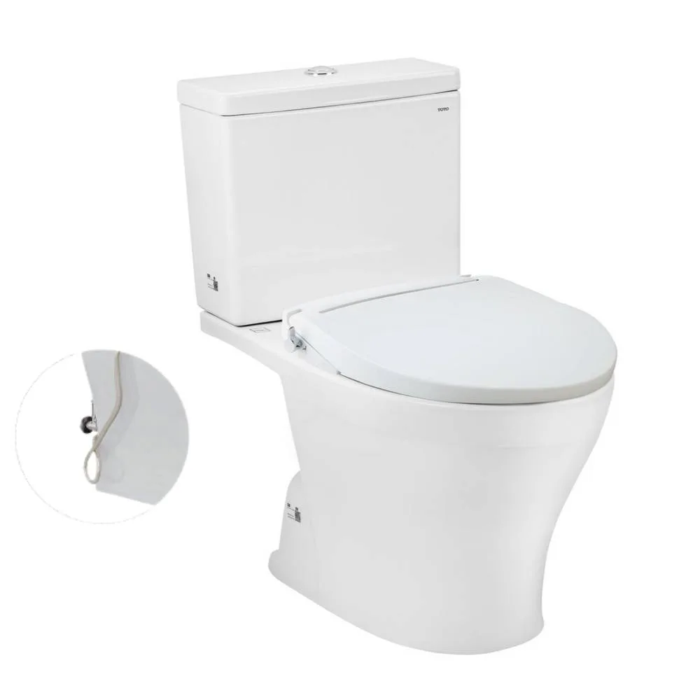 Bàn cầu 2 khối CS326DE2 kèm nắp rửa cơ ECOWASHER TCW07S