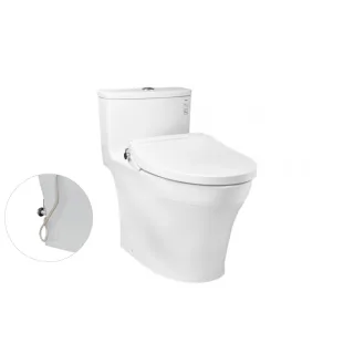 Ảnh 1 của Bàn cầu một khối MS885DE2, nắp đóng êm kèm vòi rửa nước lạnh TCW07S
