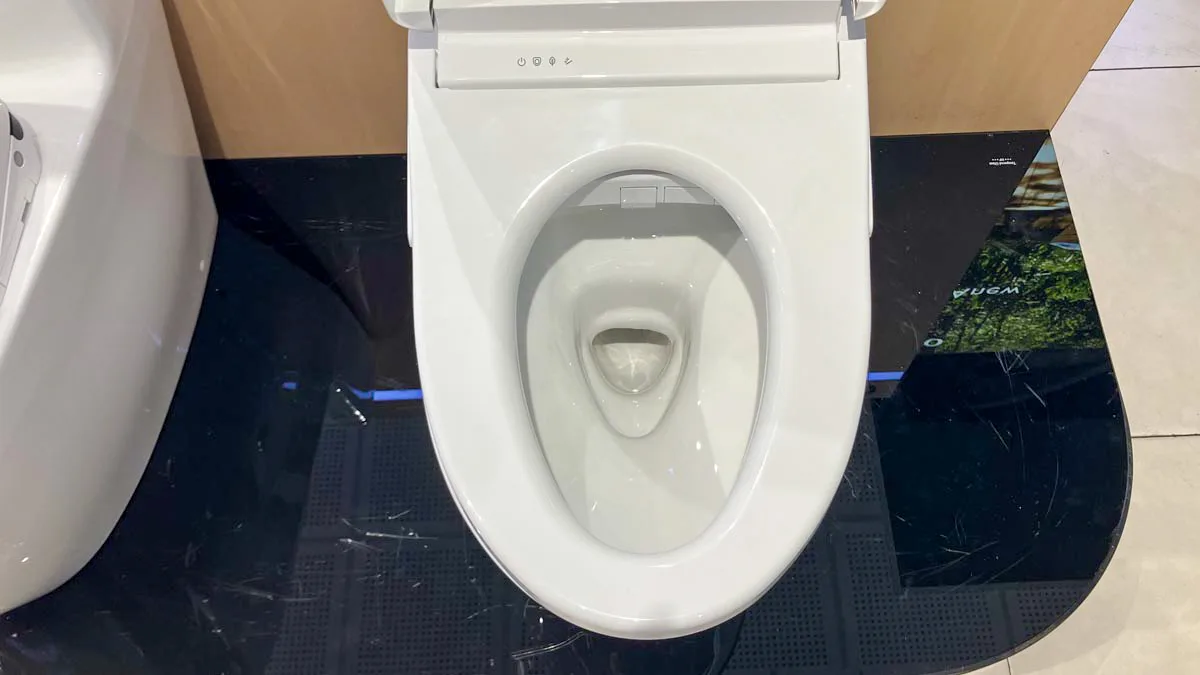 Bàn cầu hai khối CS986CGW25 kèm nắp rửa điện tử WASHLET dòng S5 – TCF34461GAA