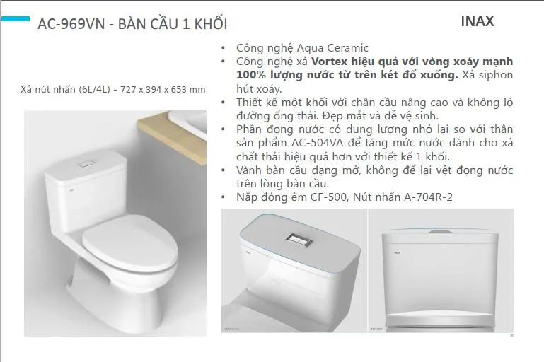 Bồn cầu 1 khối AC-969VN
